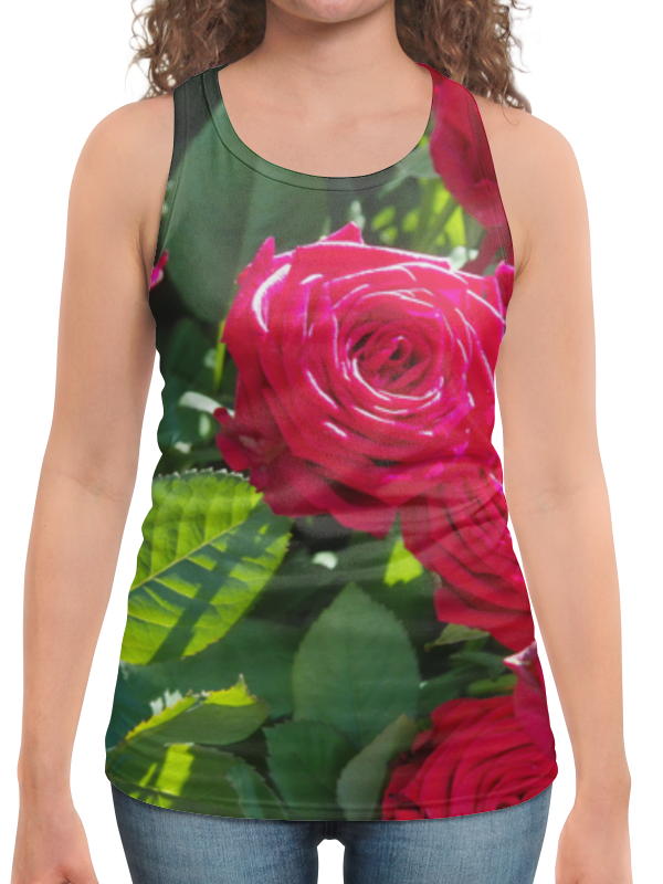 Printio Борцовка с полной запечаткой Сад роз printio футболка с полной запечаткой мужская сад роз
