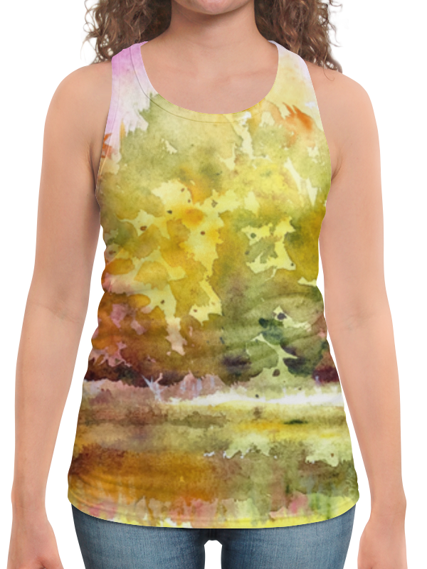 Printio Борцовка с полной запечаткой Осенний лес printio футболка с полной запечаткой женская осенний лес