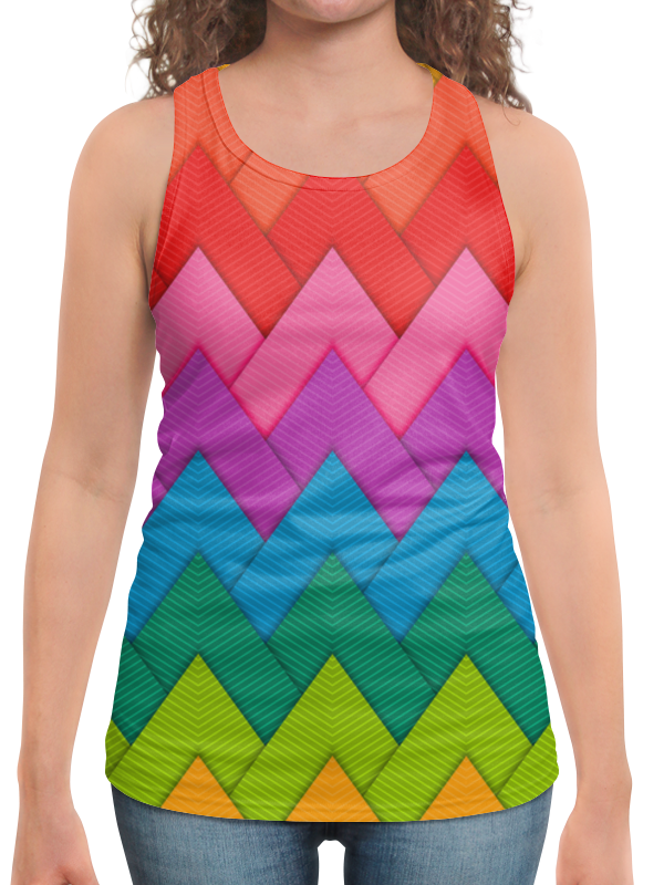 Printio Борцовка с полной запечаткой Papercraft style printio футболка с полной запечаткой женская узор многоцветный