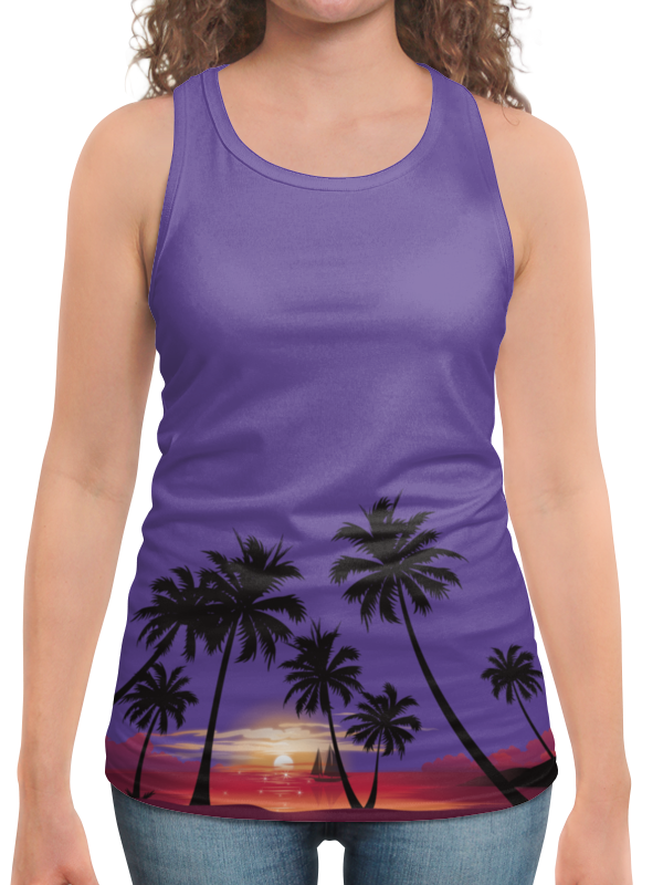 Printio Борцовка с полной запечаткой Острова в океане printio футболка с полной запечаткой женская острова в океане