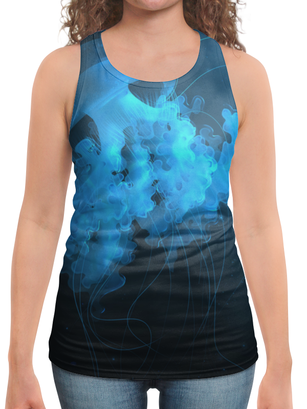 Printio Борцовка с полной запечаткой Jellyfish printio футболка с полной запечаткой женская jellyfish