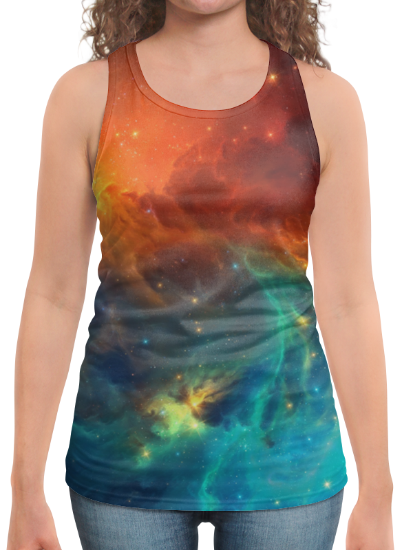 Printio Борцовка с полной запечаткой Космическая туманность printio футболка с полной запечаткой женская космическая туманность