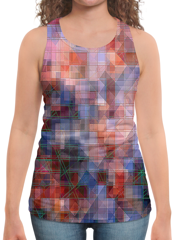 Printio Борцовка с полной запечаткой Пиксель-арт. разноцветный паттерн printio борцовка с полной запечаткой пиксель арт сине розовый паттерн