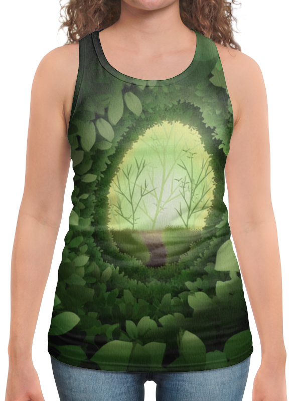 Printio Борцовка с полной запечаткой Таинственный лес printio футболка с полной запечаткой для мальчиков таинственный лес