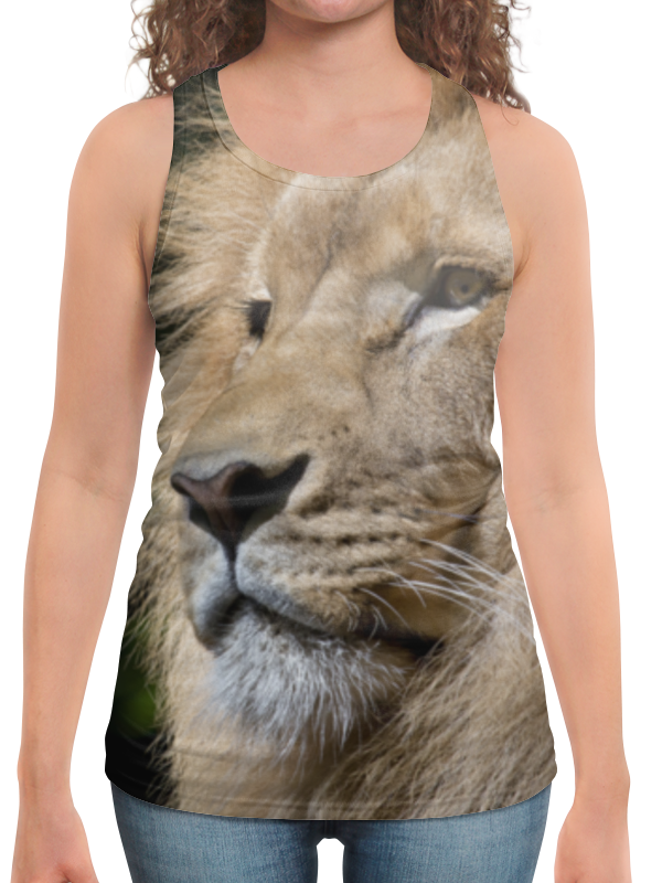 Printio Борцовка с полной запечаткой Хищник лев printio футболка с полной запечаткой мужская хищник лев