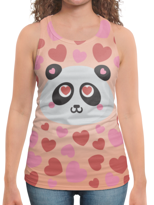 Printio Борцовка с полной запечаткой Влюбленная панда printio футболка с полной запечаткой женская влюбленная панда