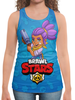 Заказать майку в Москве. Борцовка с полной запечаткой BRAWL STARS SHELLY  от geekbox - готовые дизайны и нанесение принтов.