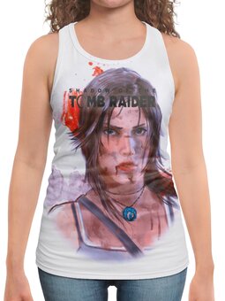 Заказать майку в Москве. Борцовка с полной запечаткой Tomb Raider от THE_NISE  - готовые дизайны и нанесение принтов.