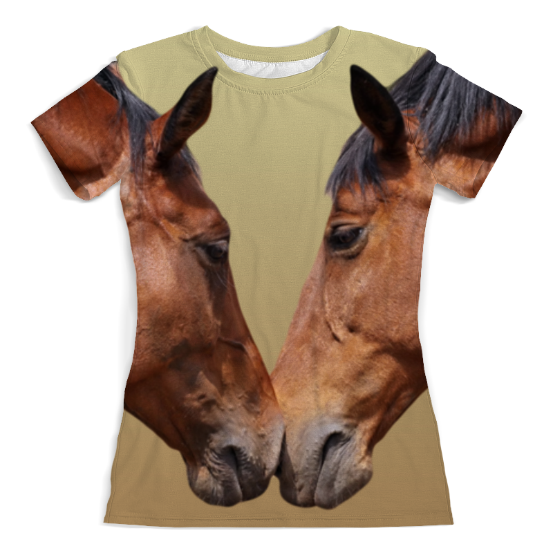 Printio Футболка с полной запечаткой (женская) Лошади printio футболка с полной запечаткой женская лошади