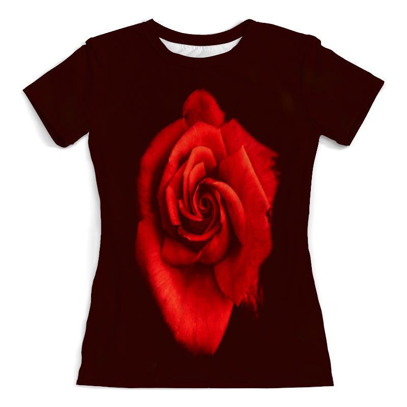 Printio Футболка с полной запечаткой (женская) Красная роза printio футболка с полной запечаткой женская красная роза