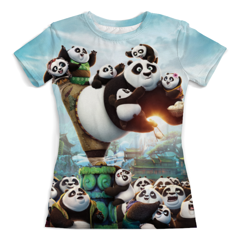printio футболка с полной запечаткой для девочек кунг фу панда Printio Футболка с полной запечаткой (женская) Кунг-фу панда