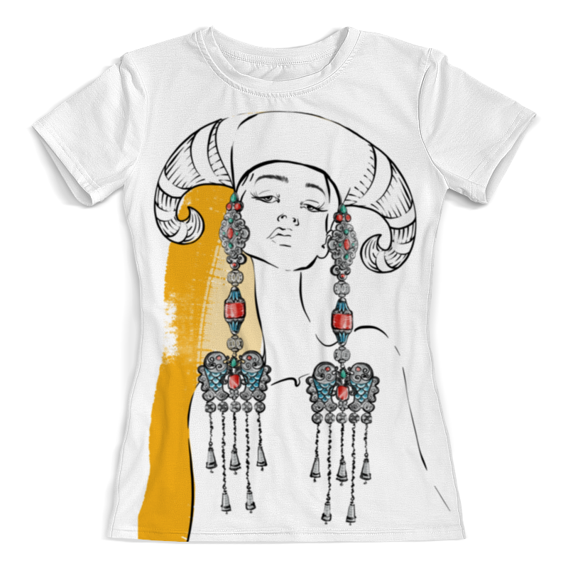 Printio Футболка с полной запечаткой (женская) Бурятия этно printio футболка с полной запечаткой женская этно сова