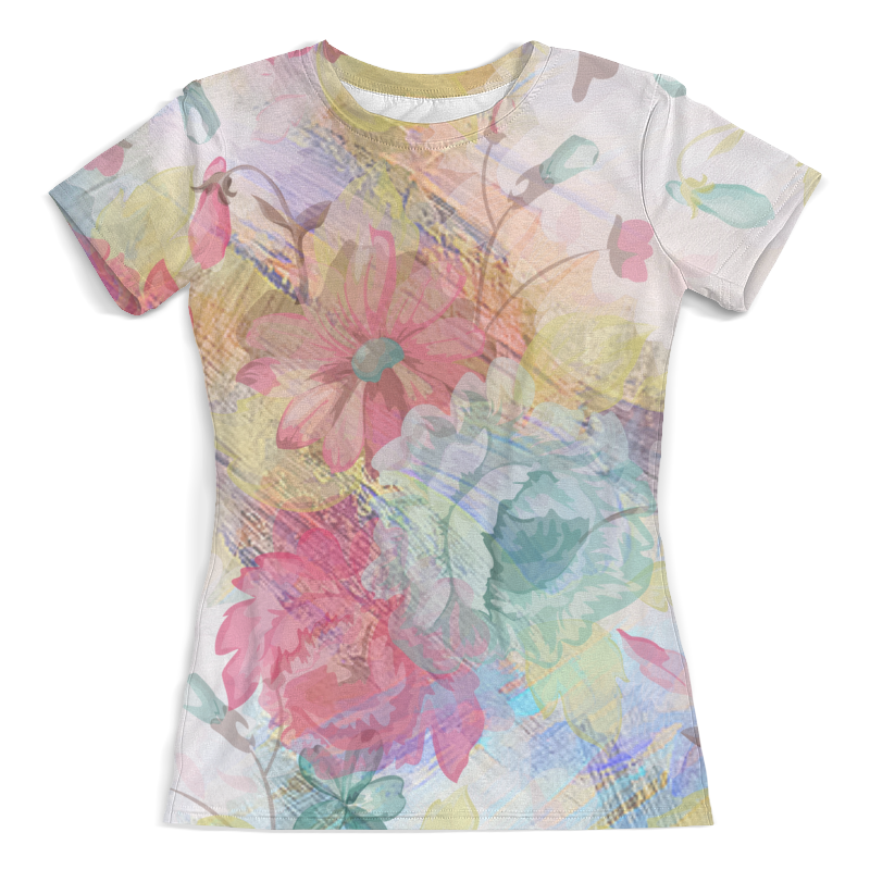 Printio Футболка с полной запечаткой (женская) Магия цветов. printio футболка с полной запечаткой женская плетение цветов