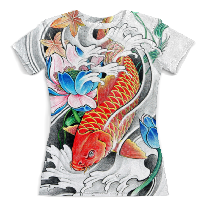 Printio Футболка с полной запечаткой (женская) Китайский карп