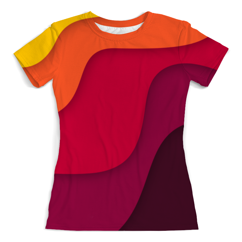 Printio Футболка с полной запечаткой (женская) Волнистая printio футболка с полной запечаткой женская волнистый узор