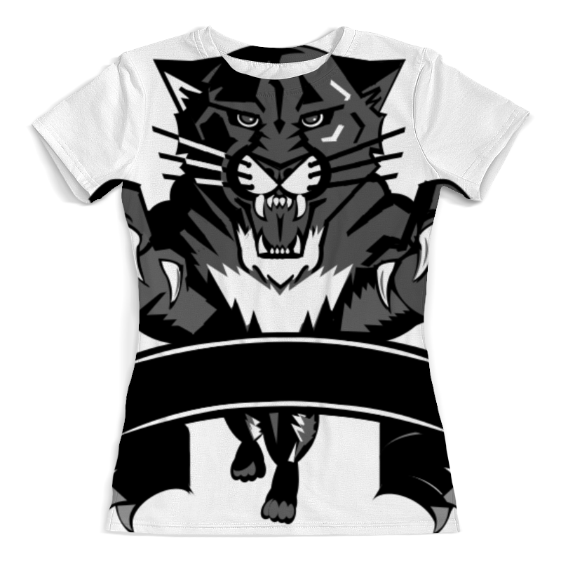Printio Футболка с полной запечаткой (женская) Чёрный тигр printio футболка с полной запечаткой женская тигр арт