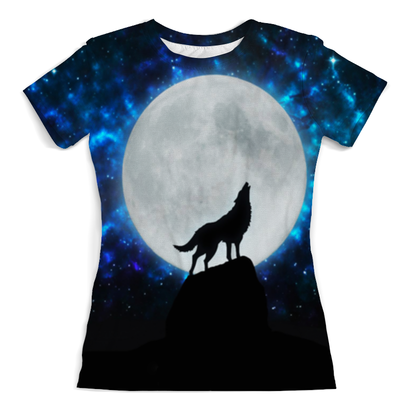 Printio Футболка с полной запечаткой (женская) Волк луна printio футболка с полной запечаткой женская волк луна