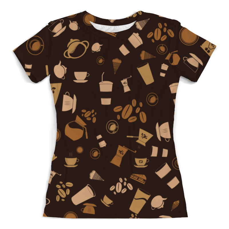 Printio Футболка с полной запечаткой (женская) Кофе. printio футболка с полной запечаткой женская кофе