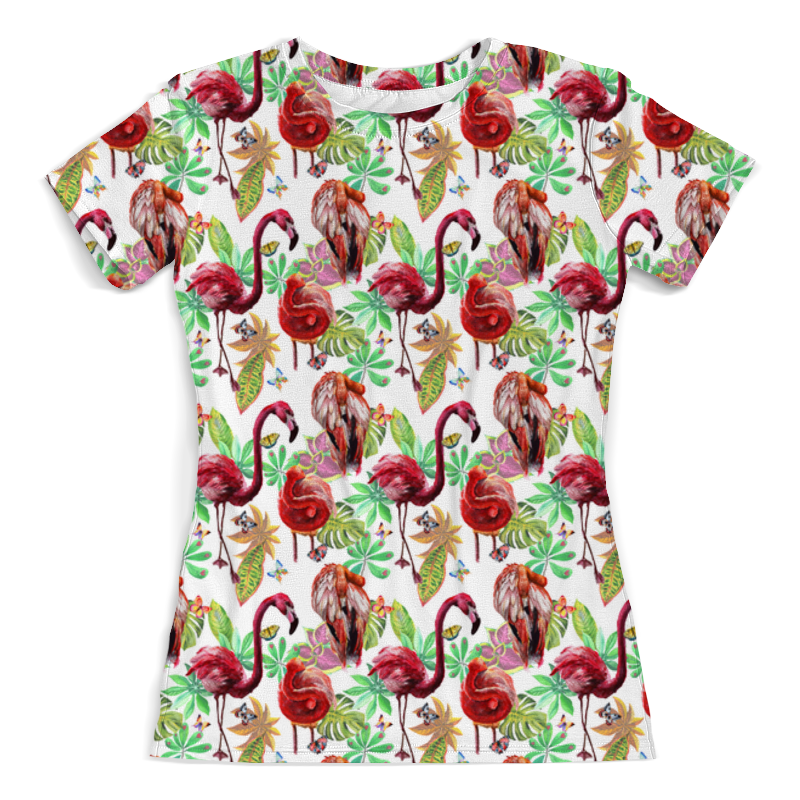 Printio Футболка с полной запечаткой (женская) Фламинго printio футболка с полной запечаткой женская бананы и фламинго