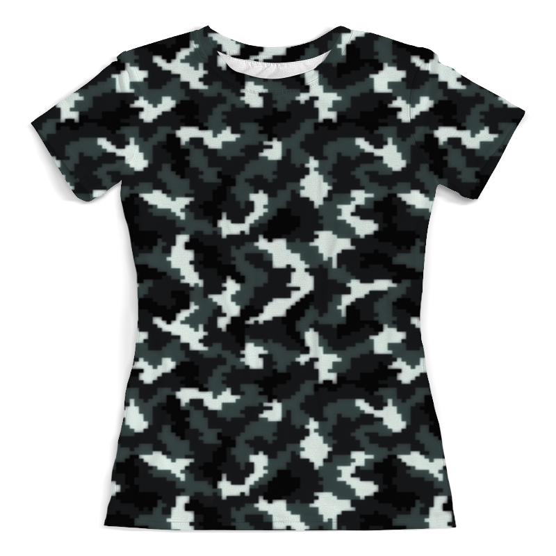 Printio Футболка с полной запечаткой (женская) Пиксели армейские printio футболка с полной запечаткой женская пиксели армейские