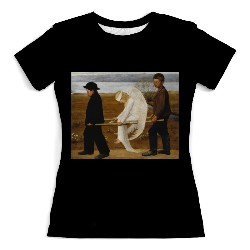 printio футболка с полной запечаткой мужская раненый ангел хуго симберг Printio Футболка с полной запечаткой (женская) Раненый ангел (хуго симберг)