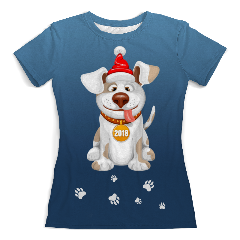 Printio Футболка с полной запечаткой (женская) Год собаки 2018 printio футболка с полной запечаткой женская год собаки