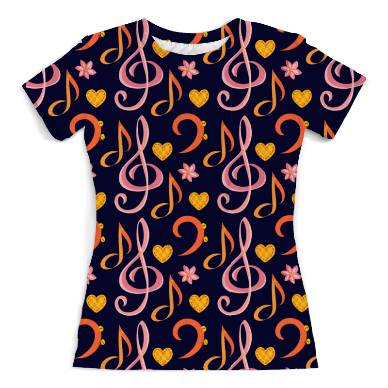 Printio Футболка с полной запечаткой (женская) Музыка printio футболка с полной запечаткой женская музыка в цветах радуги