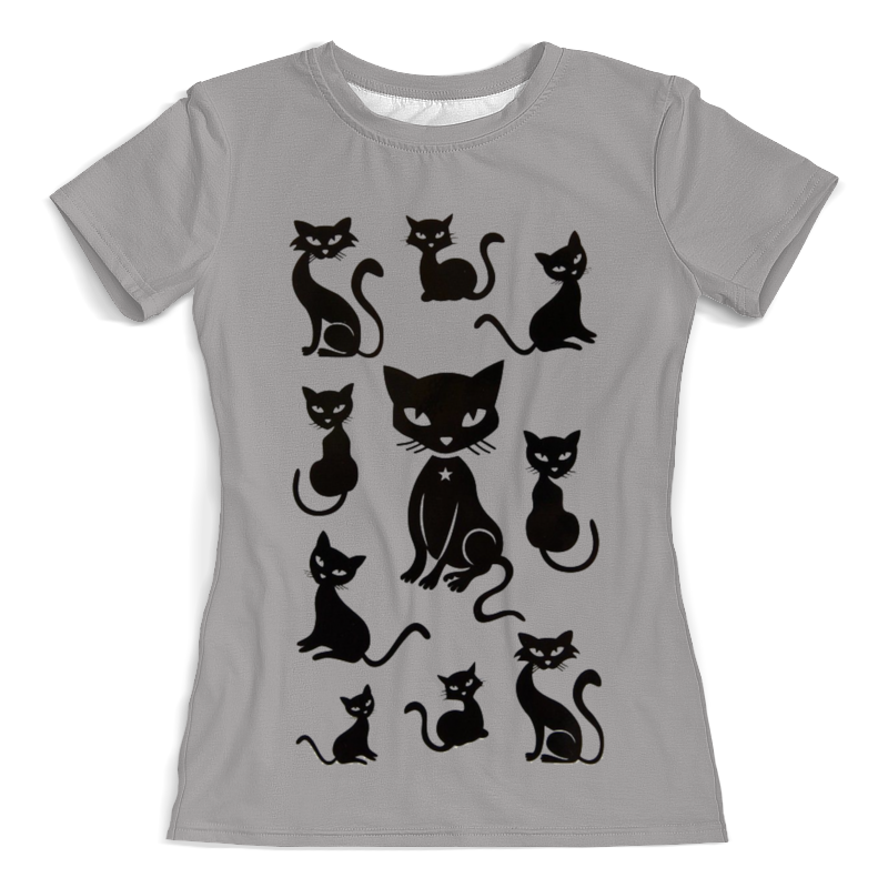 Printio Футболка с полной запечаткой (женская) Кошки printio футболка с полной запечаткой женская череп кошки