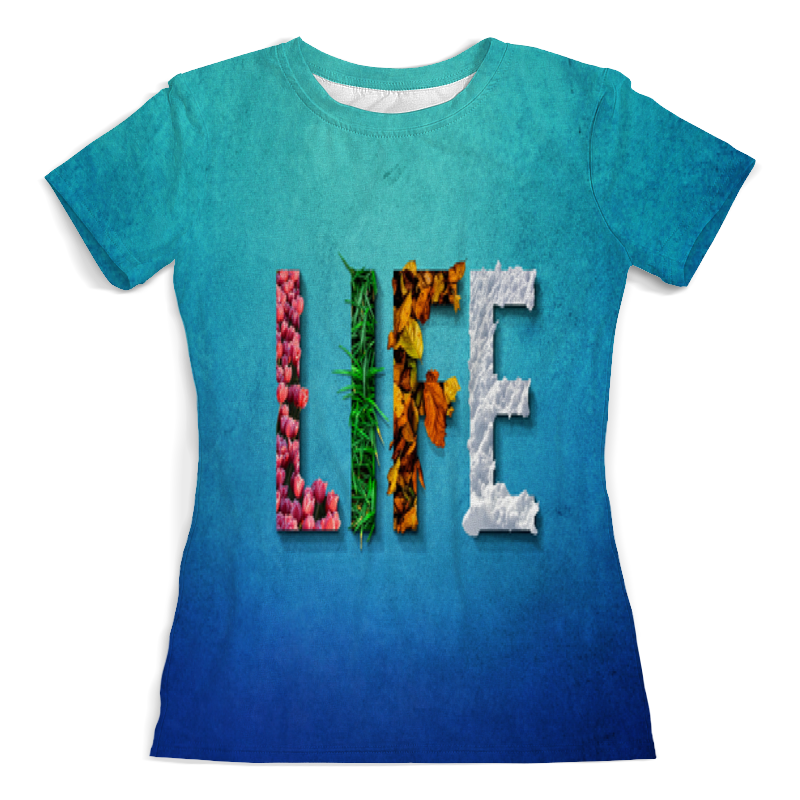Printio Футболка с полной запечаткой (женская) Жизнь printio футболка с полной запечаткой женская ом и вся жизнь есть йога радужный дизайн