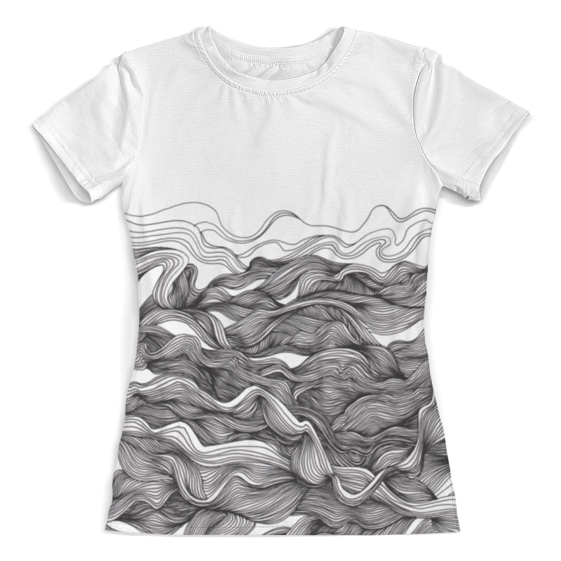 Printio Футболка с полной запечаткой (женская) Море линий printio футболка с полной запечаткой женская яхта в море