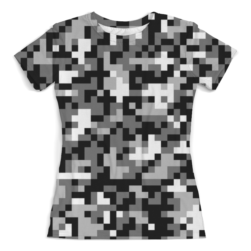 Printio Футболка с полной запечаткой (женская) Pixel gray printio футболка с полной запечаткой для мальчиков pixel gray