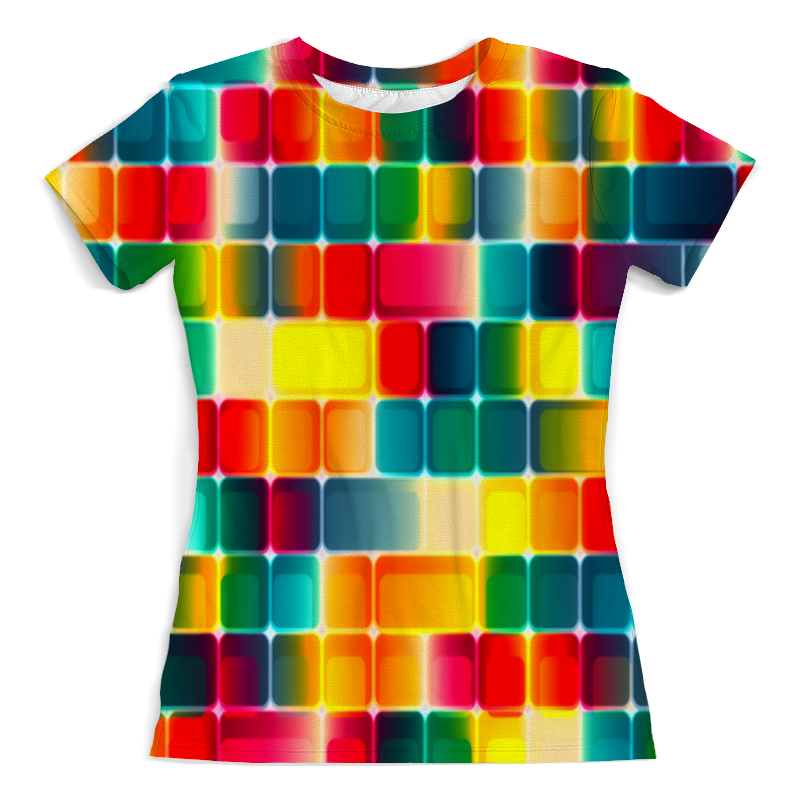Printio Футболка с полной запечаткой (женская) Кубики printio футболка с полной запечаткой женская кубики абстракция