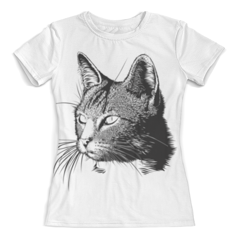 Printio Футболка с полной запечаткой (женская) Мордочка кошки printio футболка с полной запечаткой женская мордочка волка