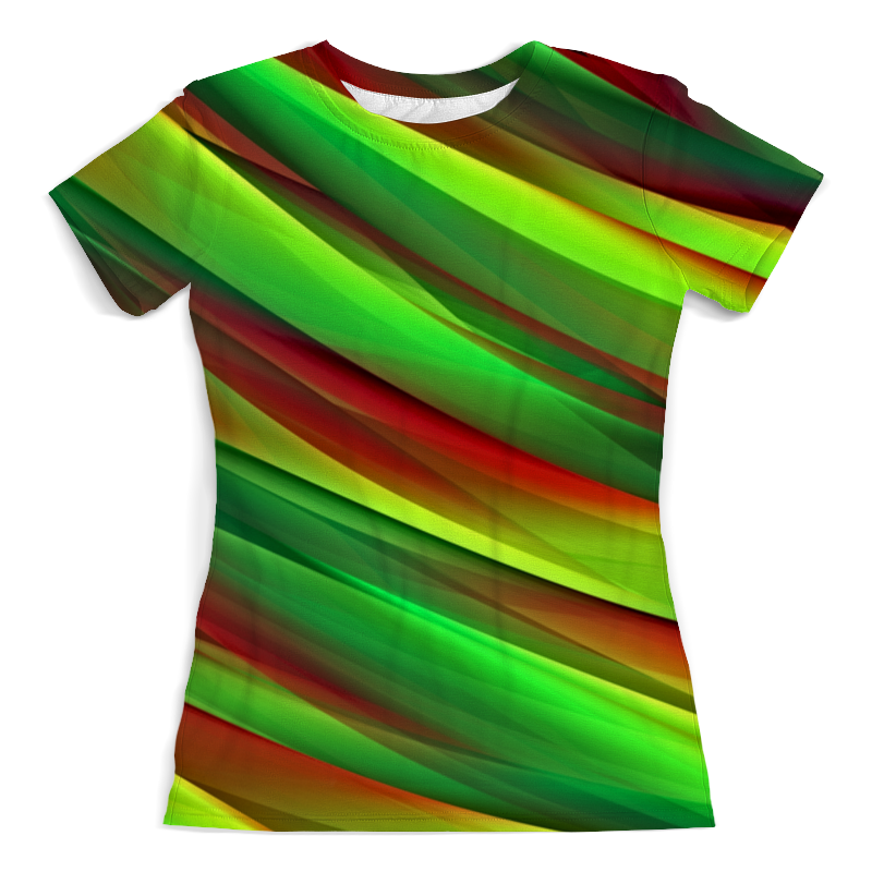Printio Футболка с полной запечаткой (женская) Полосы printio футболка с полной запечаткой женская разноцветные полосы