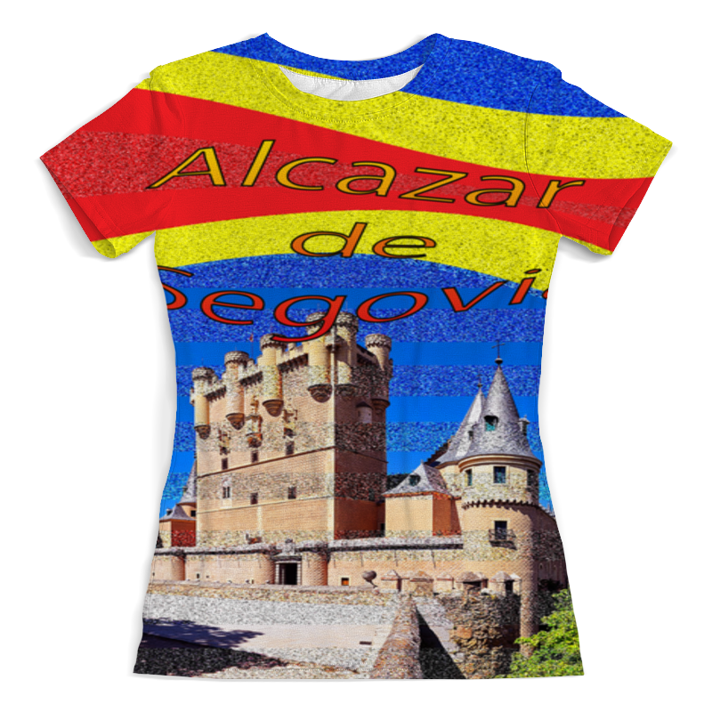 Printio Футболка с полной запечаткой (женская) Замки испании. замок сеговия. printio футболка с полной запечаткой женская средневековой испанский замок сеговия