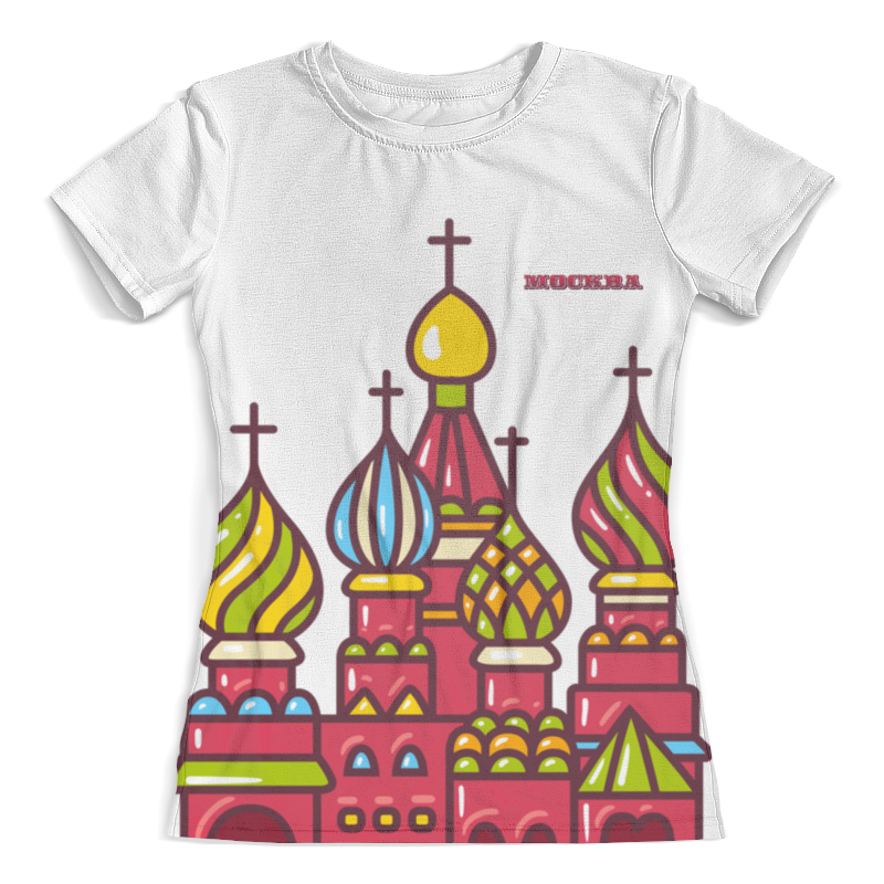 Printio Футболка с полной запечаткой (женская) Москва printio футболка с полной запечаткой женская московская область москва