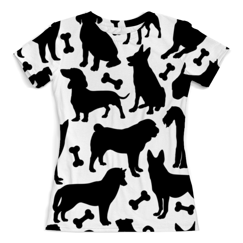 Printio Футболка с полной запечаткой (женская) Собаки printio футболка с полной запечаткой женская новогодние акварельные собаки