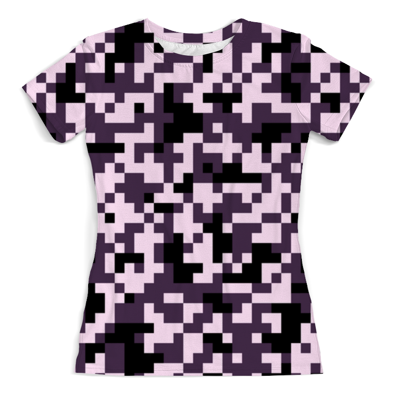 Printio Футболка с полной запечаткой (женская) Пиксели printio футболка с полной запечаткой женская камуфляж пиксели