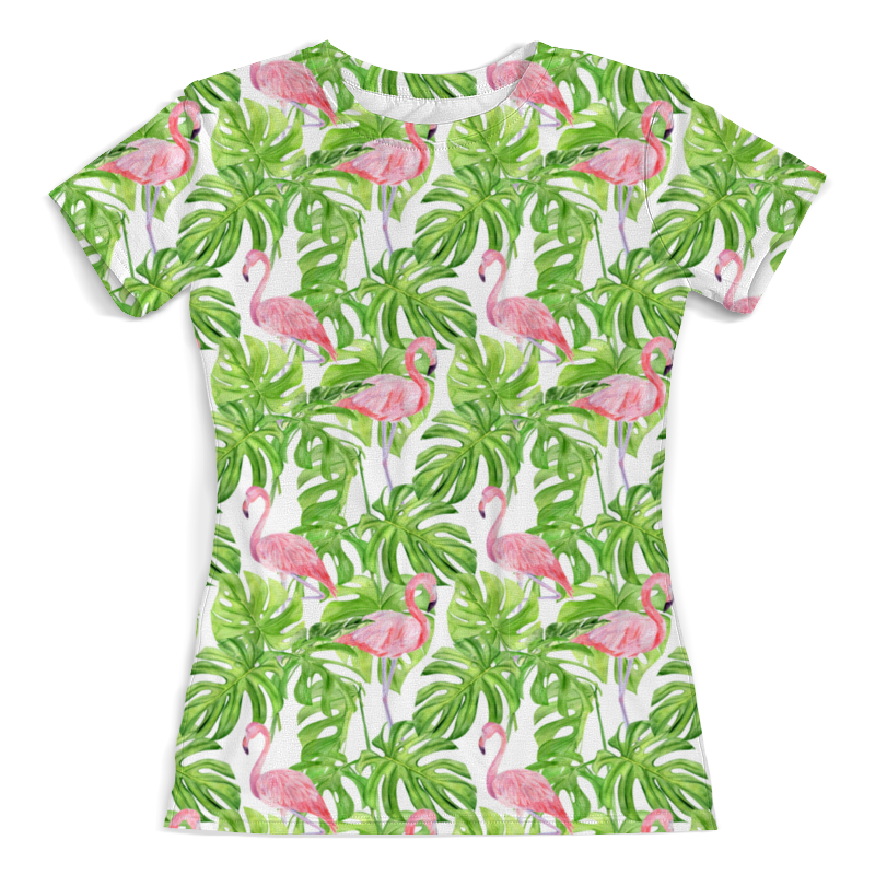 Printio Футболка с полной запечаткой (женская) Розовый фламинго