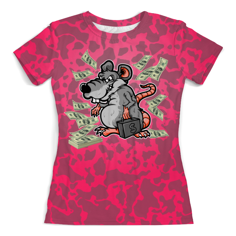 Printio Футболка с полной запечаткой (женская) Year of the rat (money) printio футболка с полной запечаткой женская year of the rat