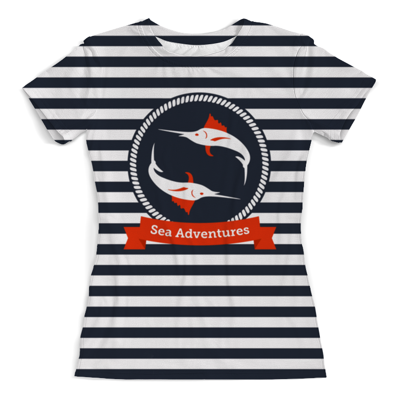 Printio Футболка с полной запечаткой (женская) Морские приключения (1) printio футболка с полной запечаткой мужская морские приключения