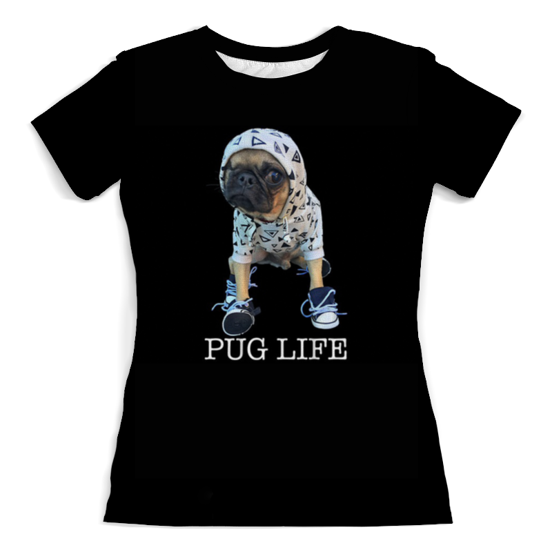 Printio Футболка с полной запечаткой (женская) Pug life