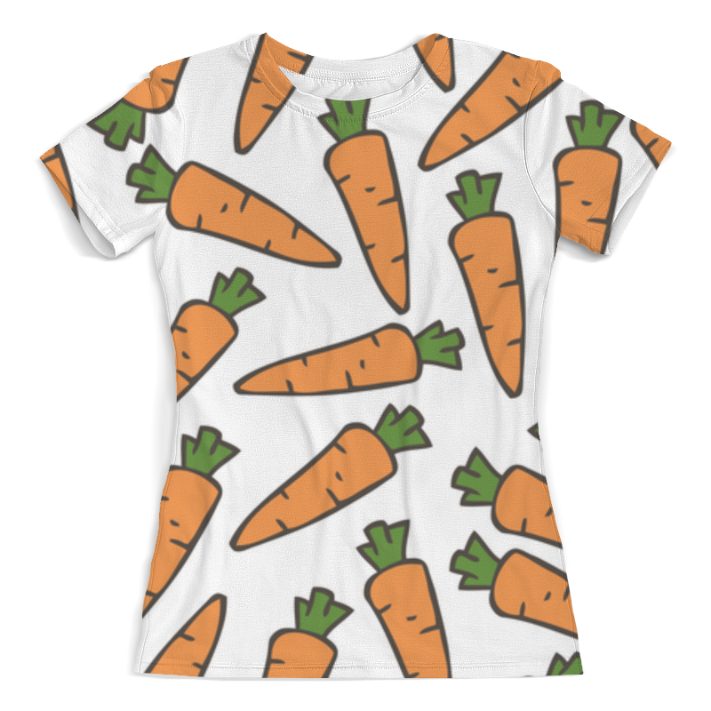 Printio Футболка с полной запечаткой (женская) Морковки