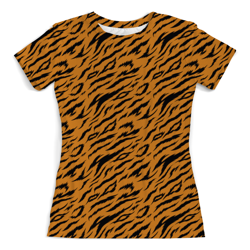 Printio Футболка с полной запечаткой (женская) Тигриный окрас printio футболка с полной запечаткой мужская тигриный окрас