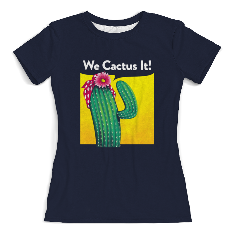 Printio Футболка с полной запечаткой (женская) Кактус printio футболка с полной запечаткой женская просто кактус