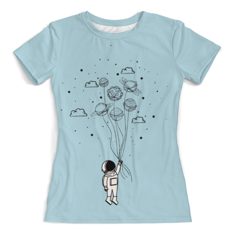 Printio Футболка с полной запечаткой (женская) Космос космонавт printio футболка с полной запечаткой женская космос космонавт