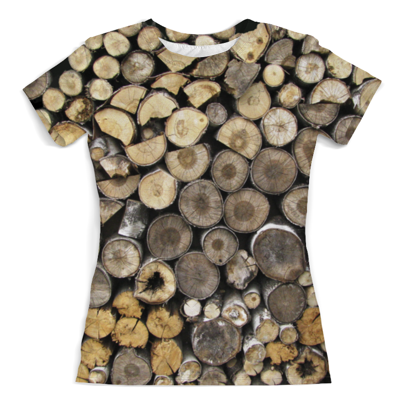 Printio Футболка с полной запечаткой (женская) Дрова printio футболка с полной запечаткой женская дрова сердечные