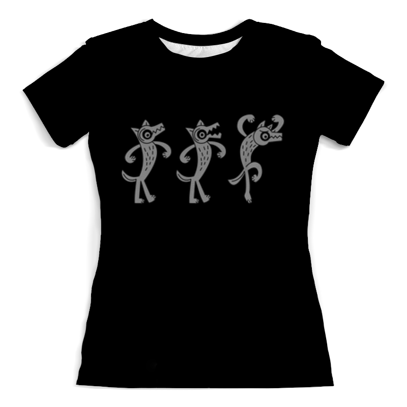 Printio Футболка с полной запечаткой (женская) Волки printio футболка с полной запечаткой женская волки огонь и вода