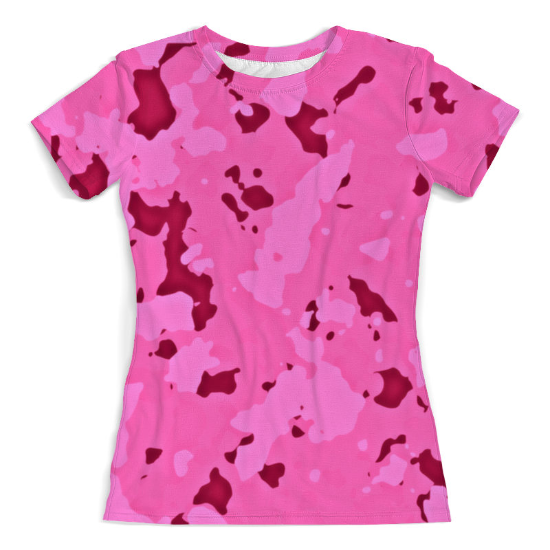 Printio Футболка с полной запечаткой (женская) Розовый камуфляж printio футболка с полной запечаткой женская камуфляж мраморный розовый