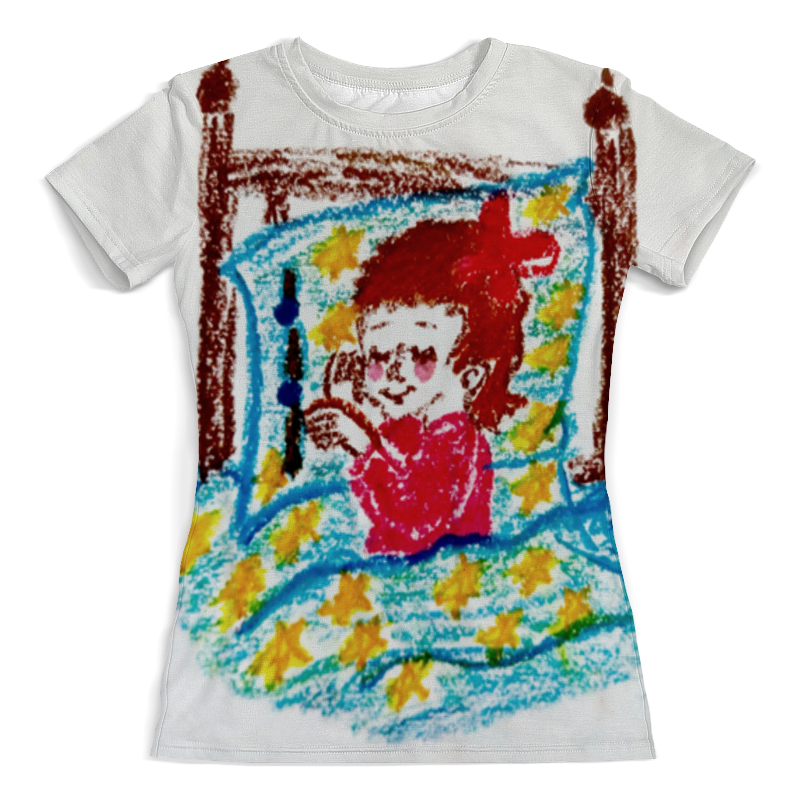 printio футболка с полной запечаткой женская цветные сны Printio Футболка с полной запечаткой (женская) Дочка спит
